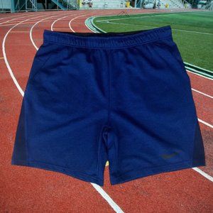 Nike Dri Fit Men's Blue Black Performance Basketball Track Gym Shorts Size XL